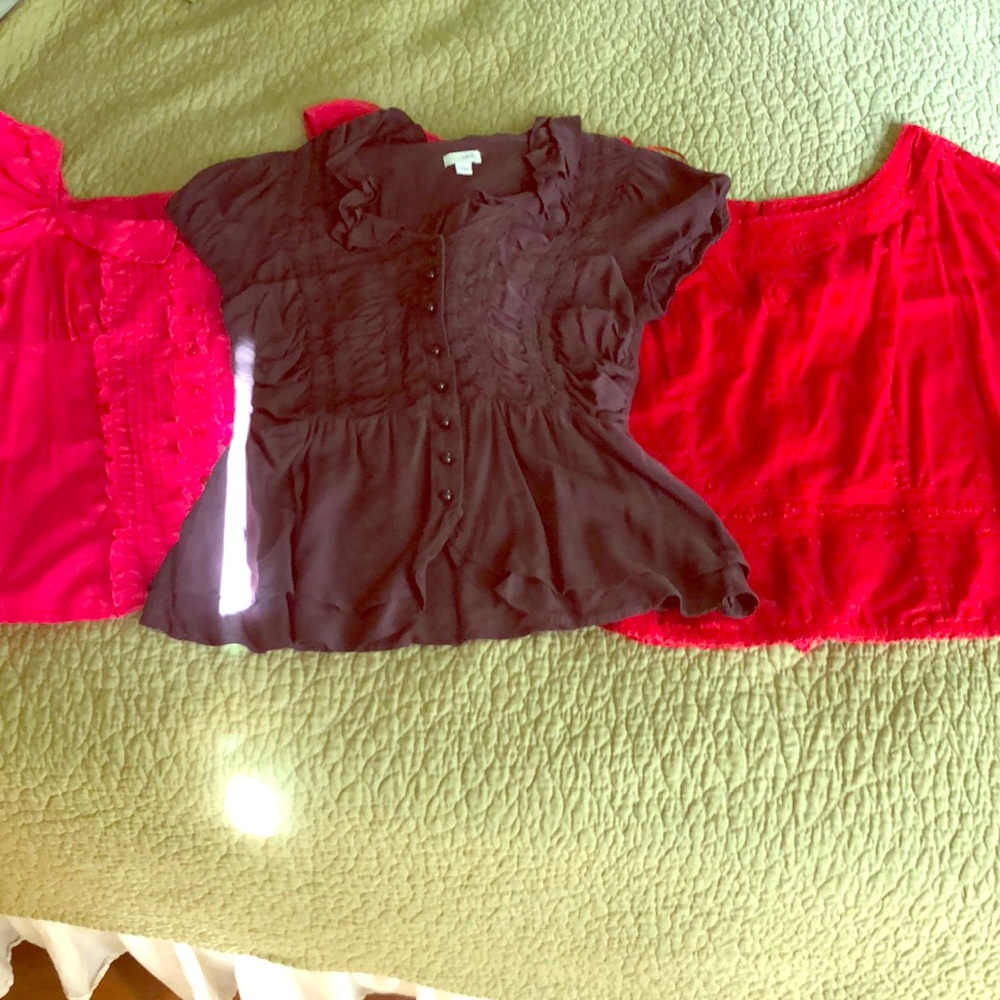 Lot of 3 Anthropologie tops Odille Free People